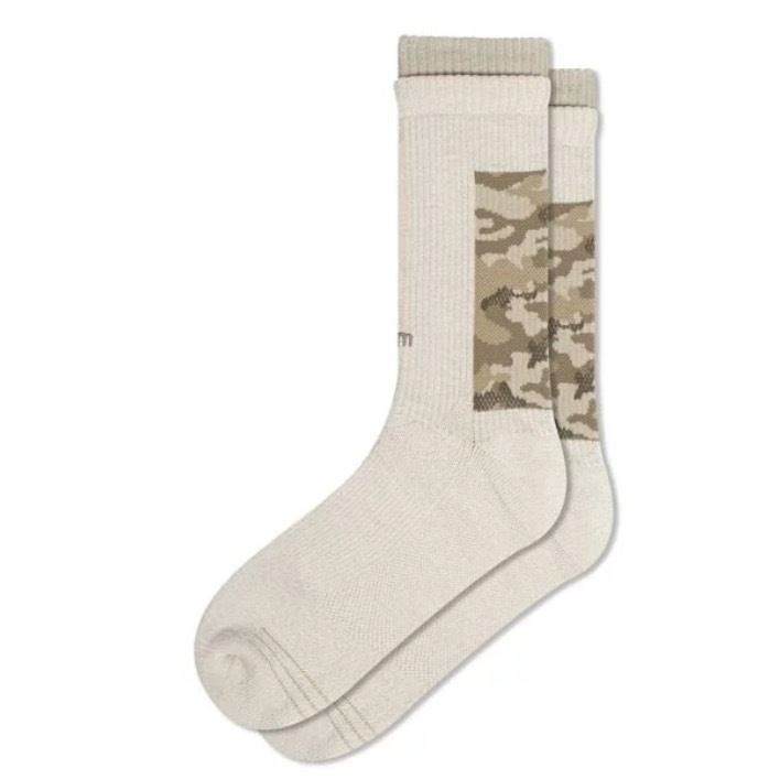Faam Camo Pattern Crew Socks -  雙層迷彩針織高筒襪