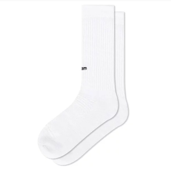 Faam Essential Crew 柔白 - 中高筒運動休閒襪
