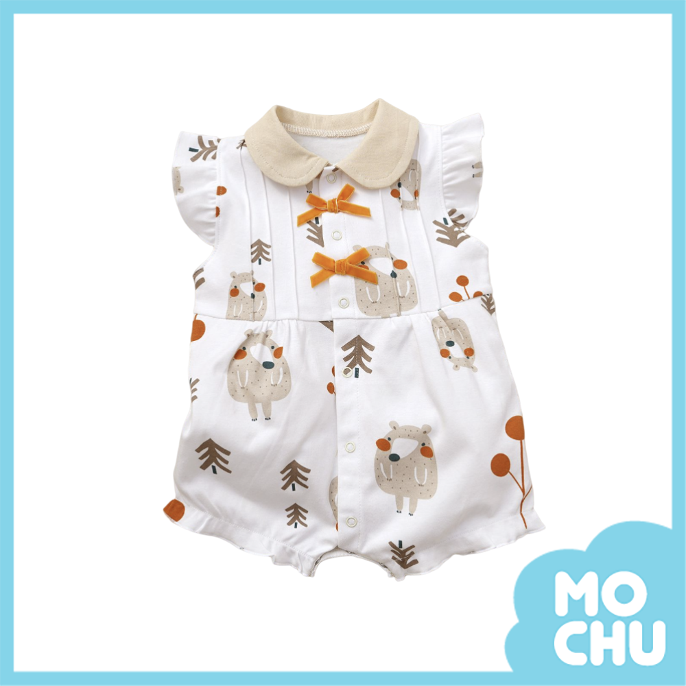 胖胖小熊短袖包屁衣