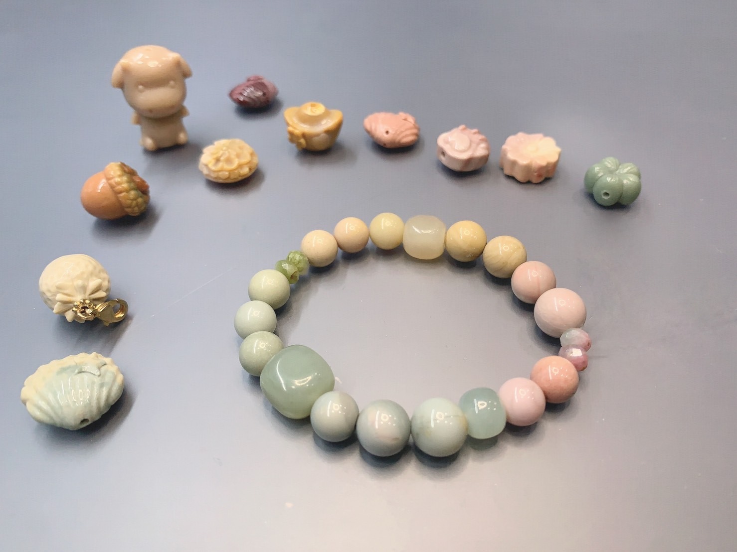 夢幻甜點丨馬卡龍色系阿拉善瑪瑙