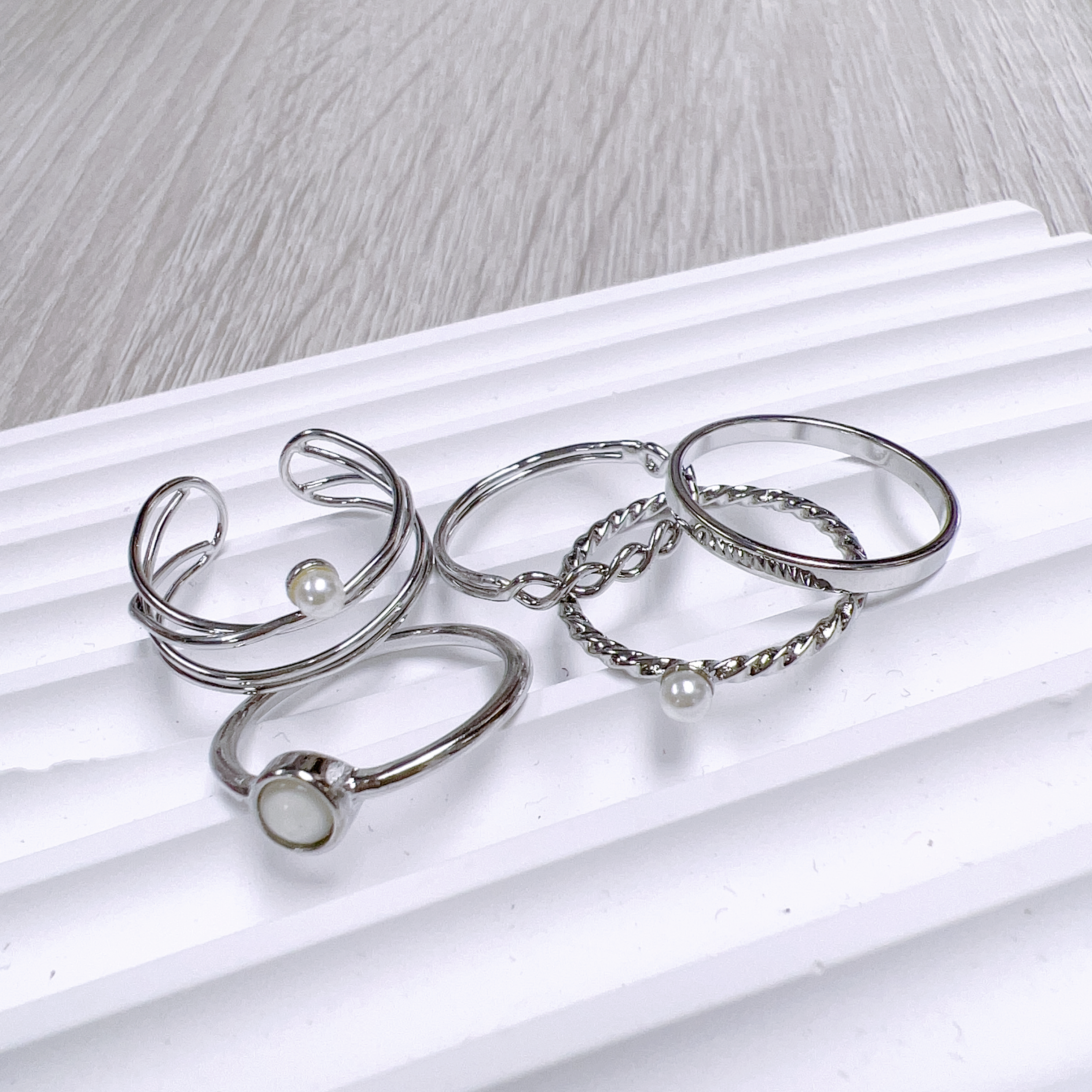 現 貨 | 韓國氣質Rings Set (1set 5隻) 8393