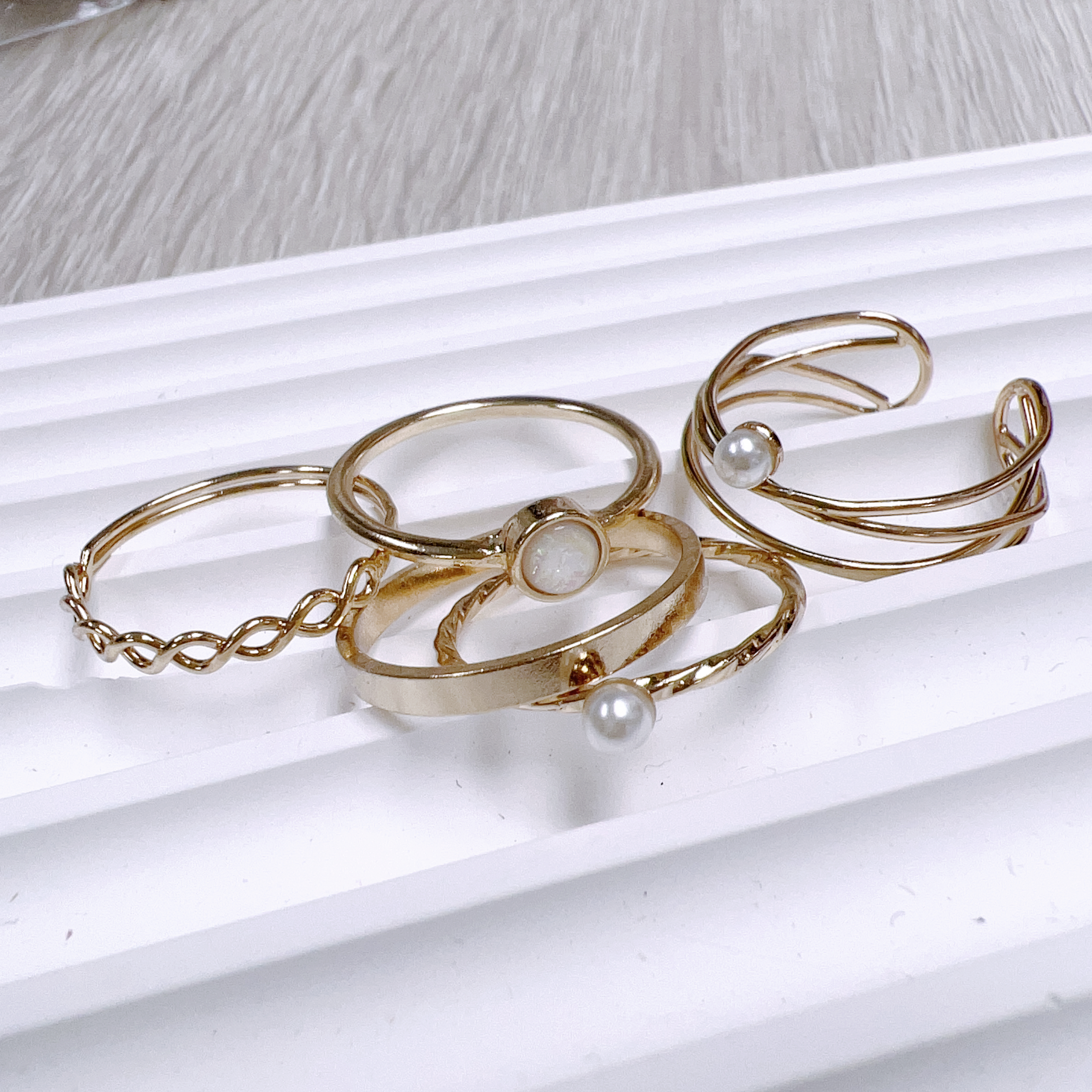 現 貨 | 韓國氣質Rings Set (1set 5隻) 4297