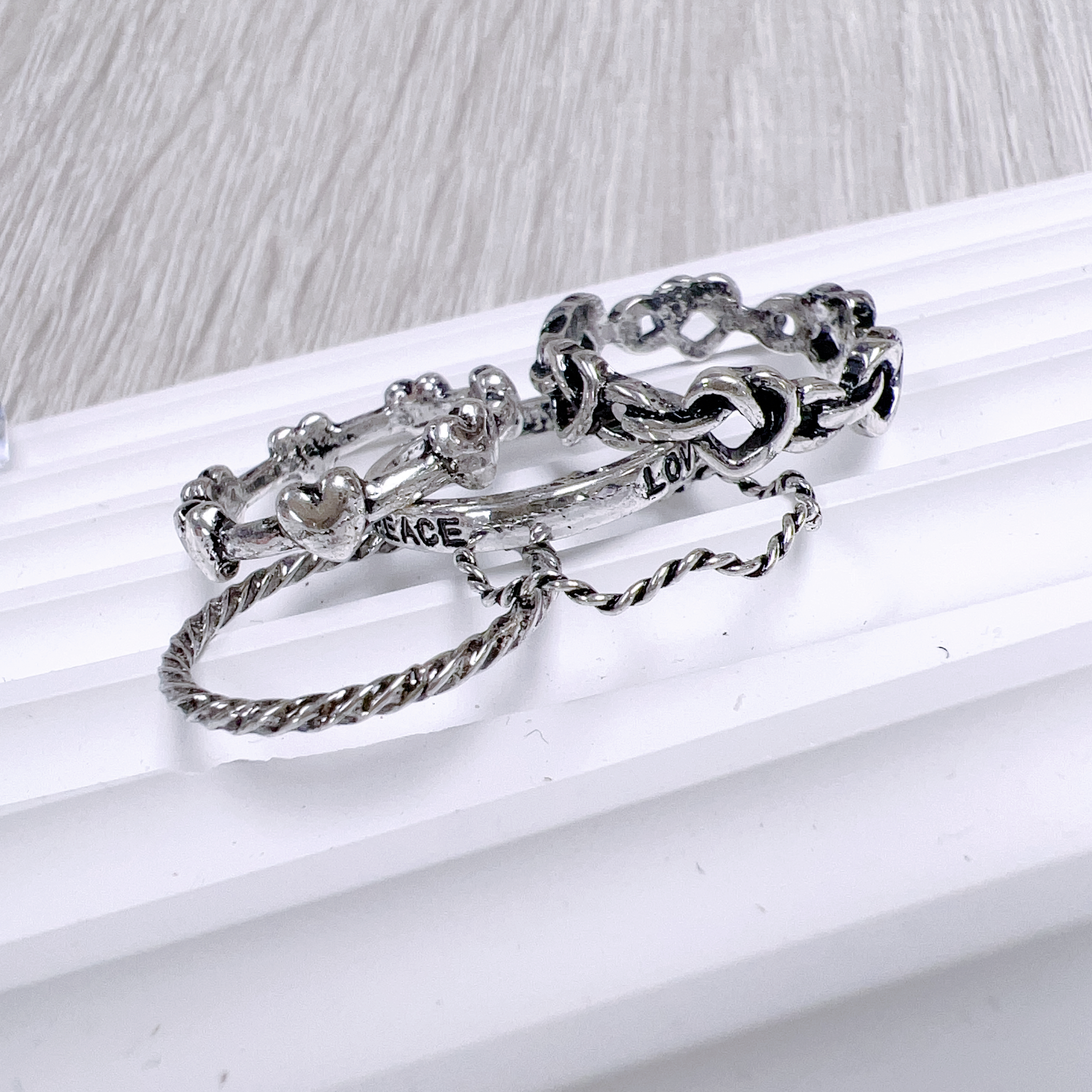 現 貨 | 韓國氣質Rings Set (1set 5隻) 0260