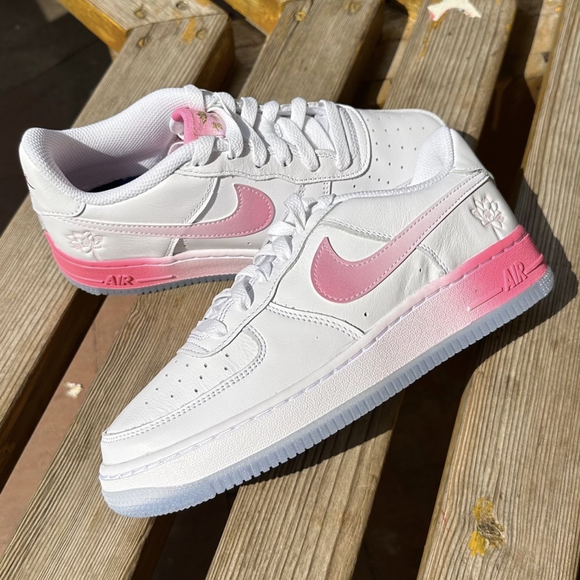 NIKE Air Force 1 LV8 (GS) 漸變白粉FD1023-100