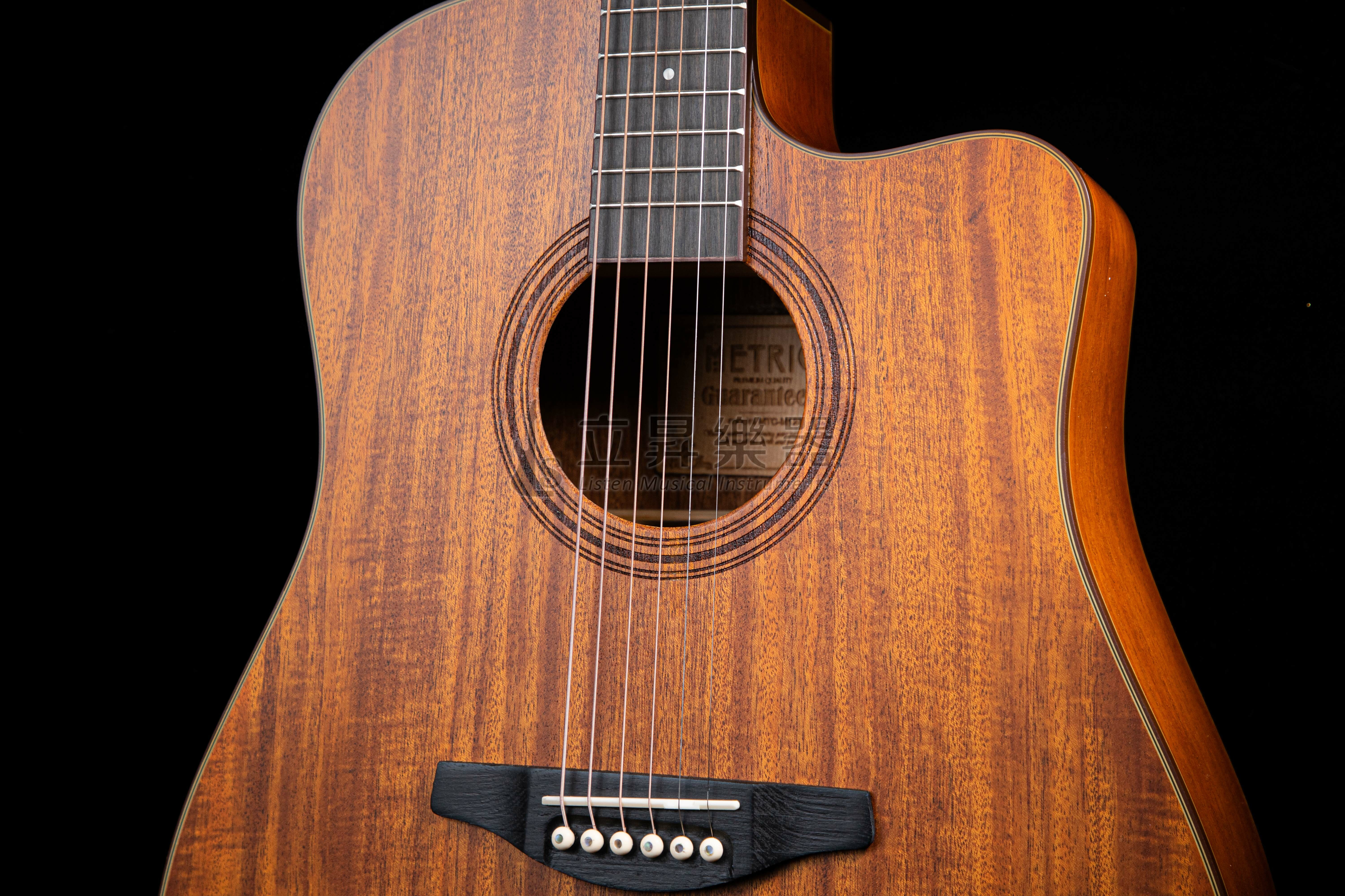 METRIC MTC-M12S 霧面 41吋 全桃花心木面單板 D桶缺角 木吉他