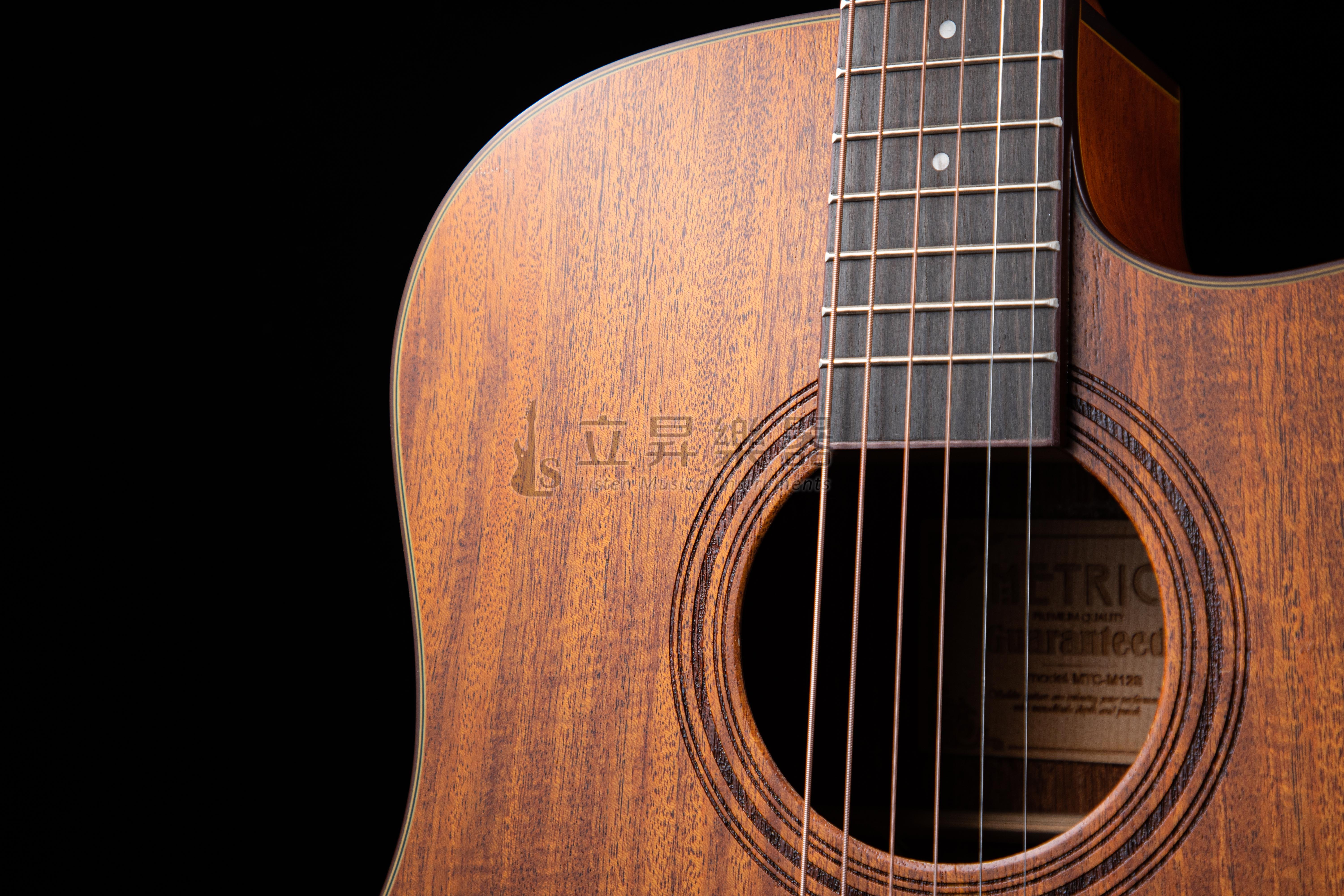 METRIC METRIC MTC-M12S 霧面 41吋 全桃花心木面單板 D桶缺角 木吉他 第 3 張圖片｜三峽吉他 / Bass