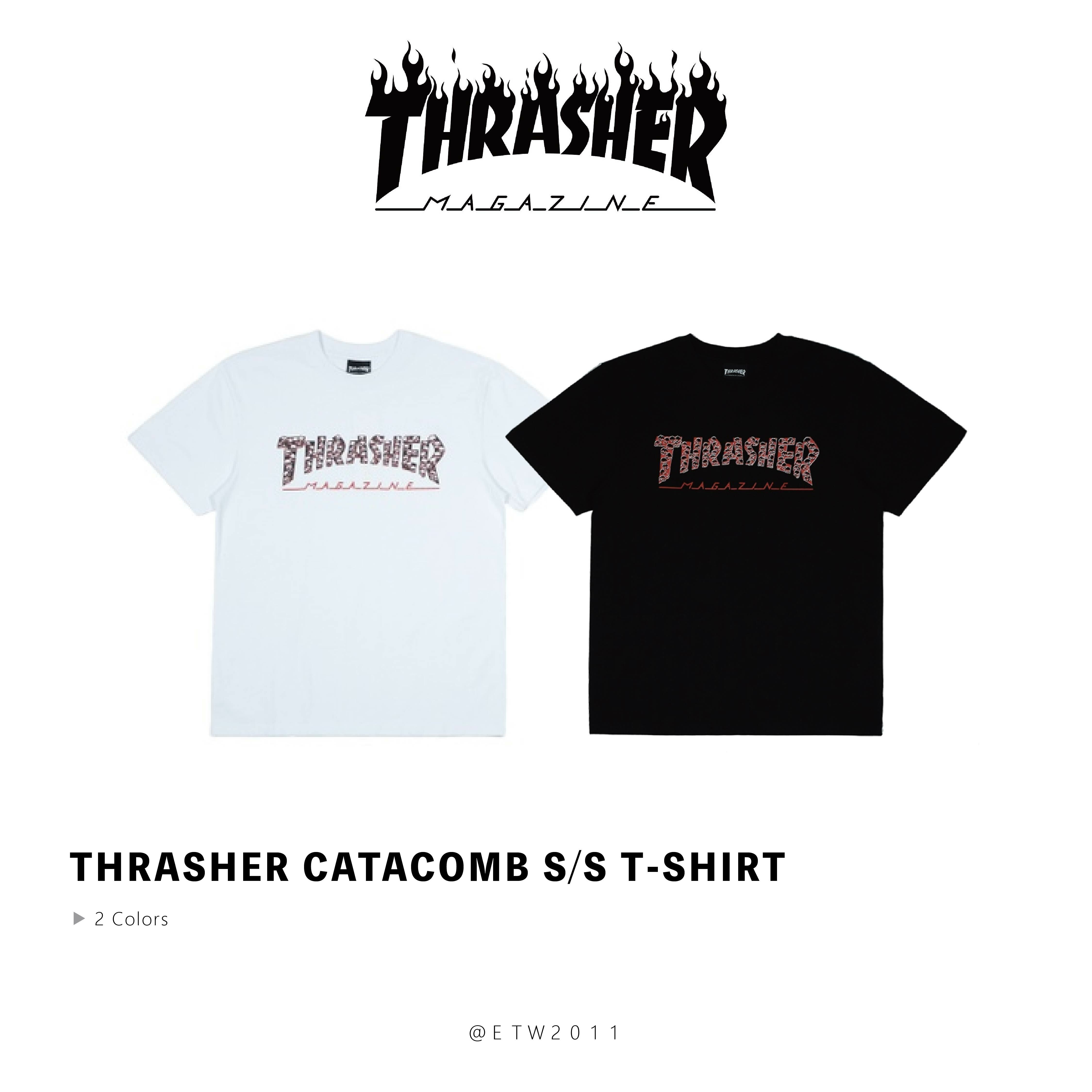 ☆ETW☆【EASY TO WEAR】日線 THRASHER CATACOMB S/S T-SHIRT 骷顱頭 短T