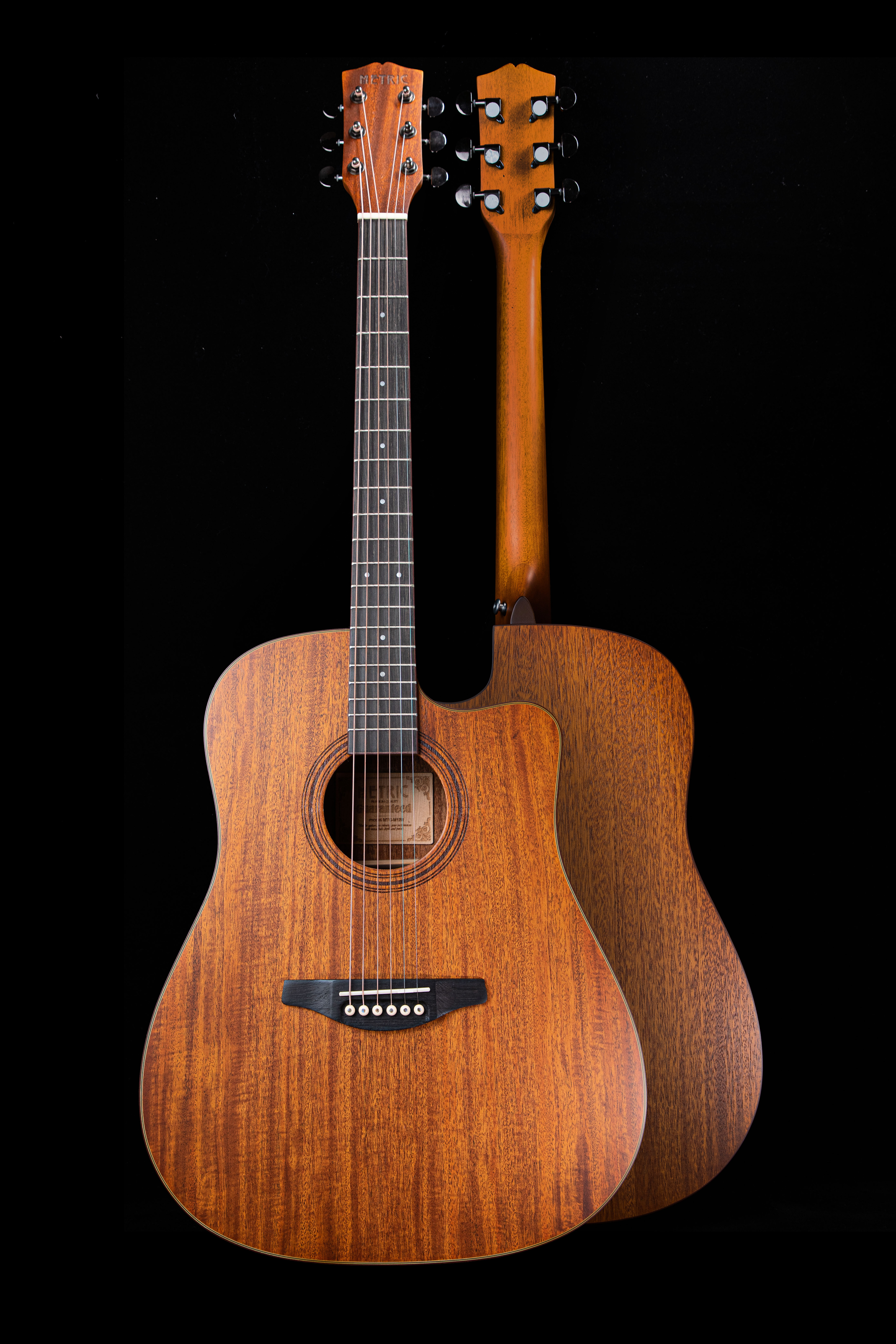 METRIC MTC-M12S 霧面 41吋 全桃花心木面單板 D桶缺角 木吉他
