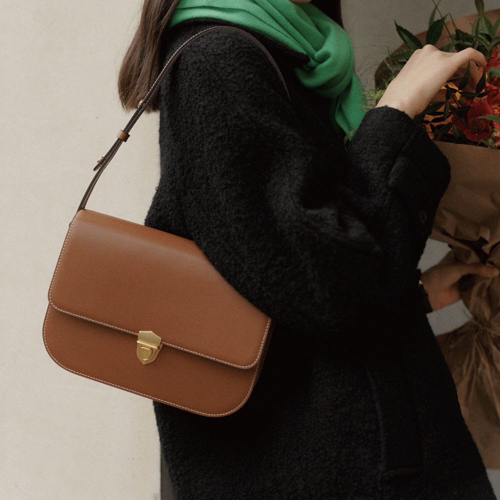 <韓國代購> MILIEU MIEUX COURONNE SADDLE BAG