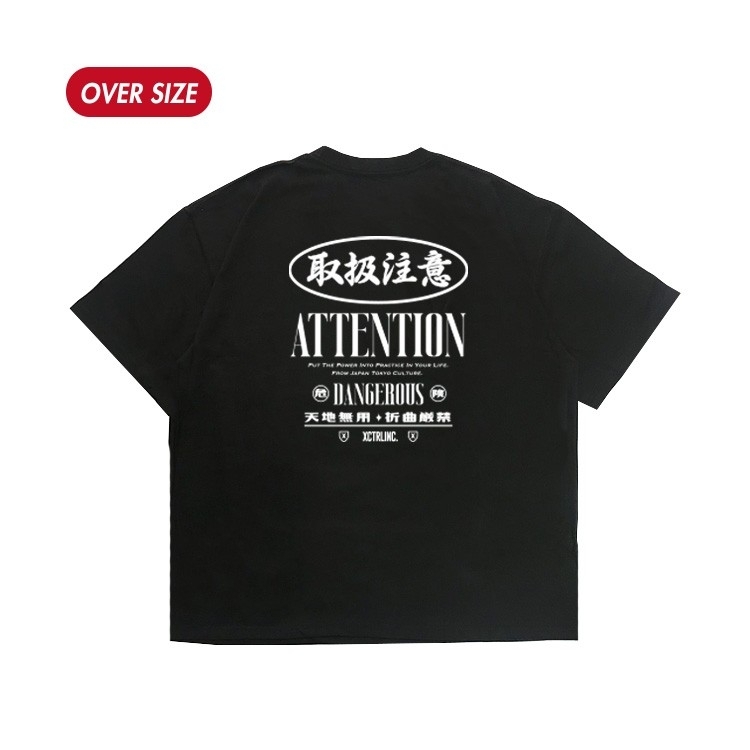 XCTRL 取扱注意短T-黑