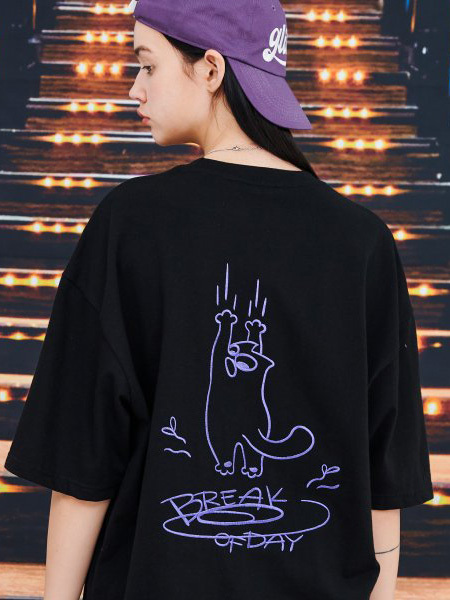 CPGN STUDIO Non-slip Embroidered Short Sleeve Tee (16支棉