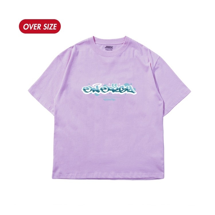 MAXXC 能量塗鴉字短T-淡紫