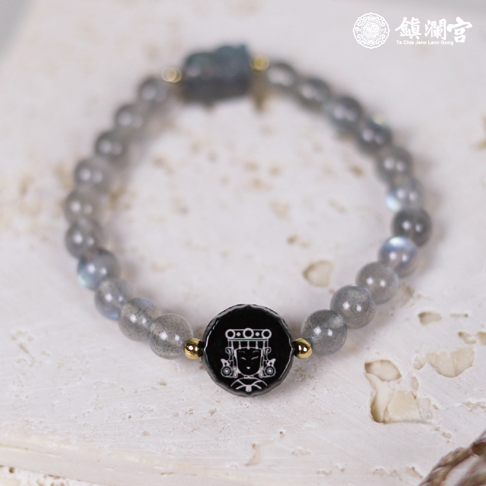 大甲媽招財貔貅月光石手鍊 │ 招財 │ 月光石 │ 富貴【鎮瀾宮】