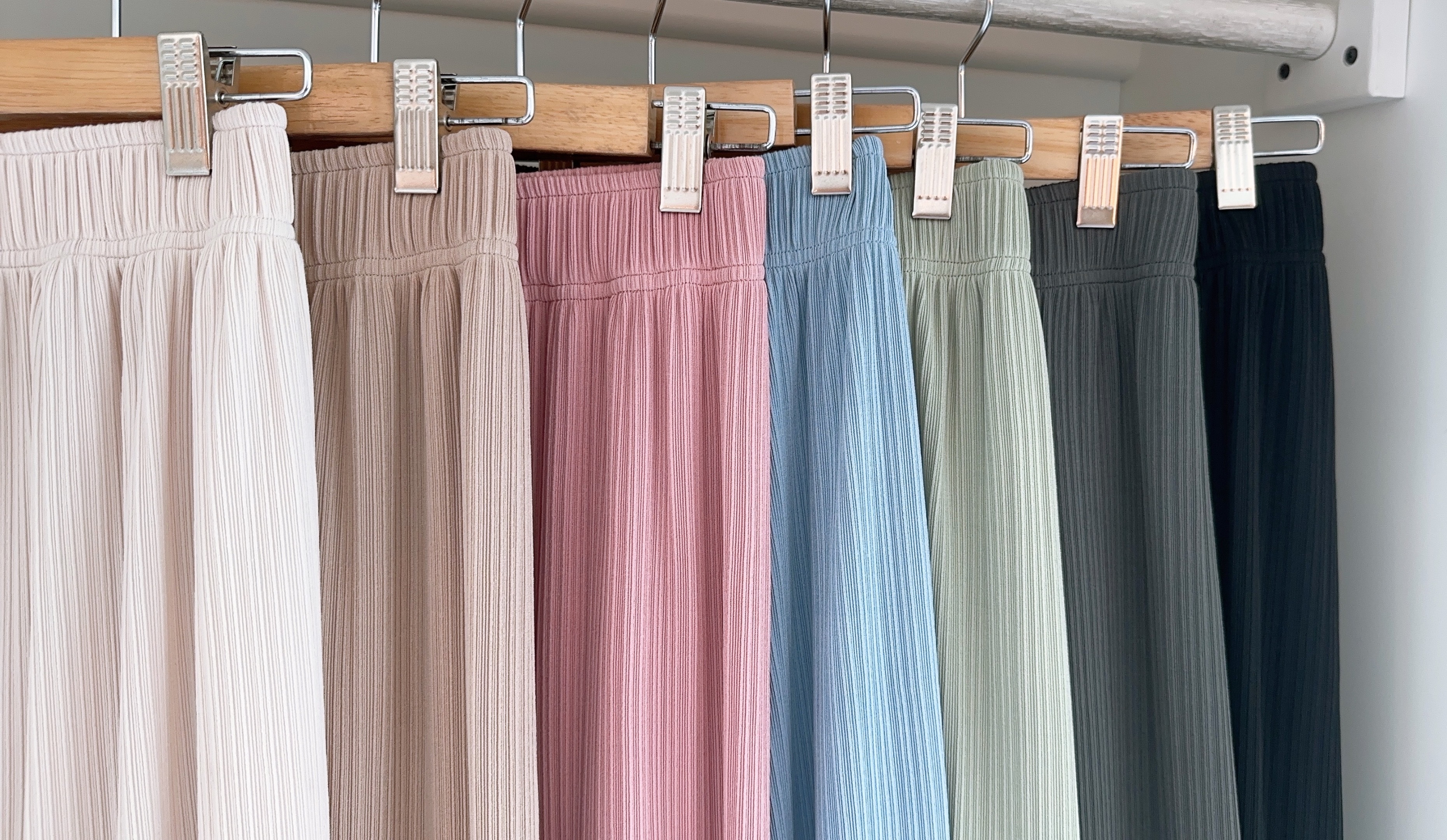 ELASTIC WAISTED CASUAL LONG PANT