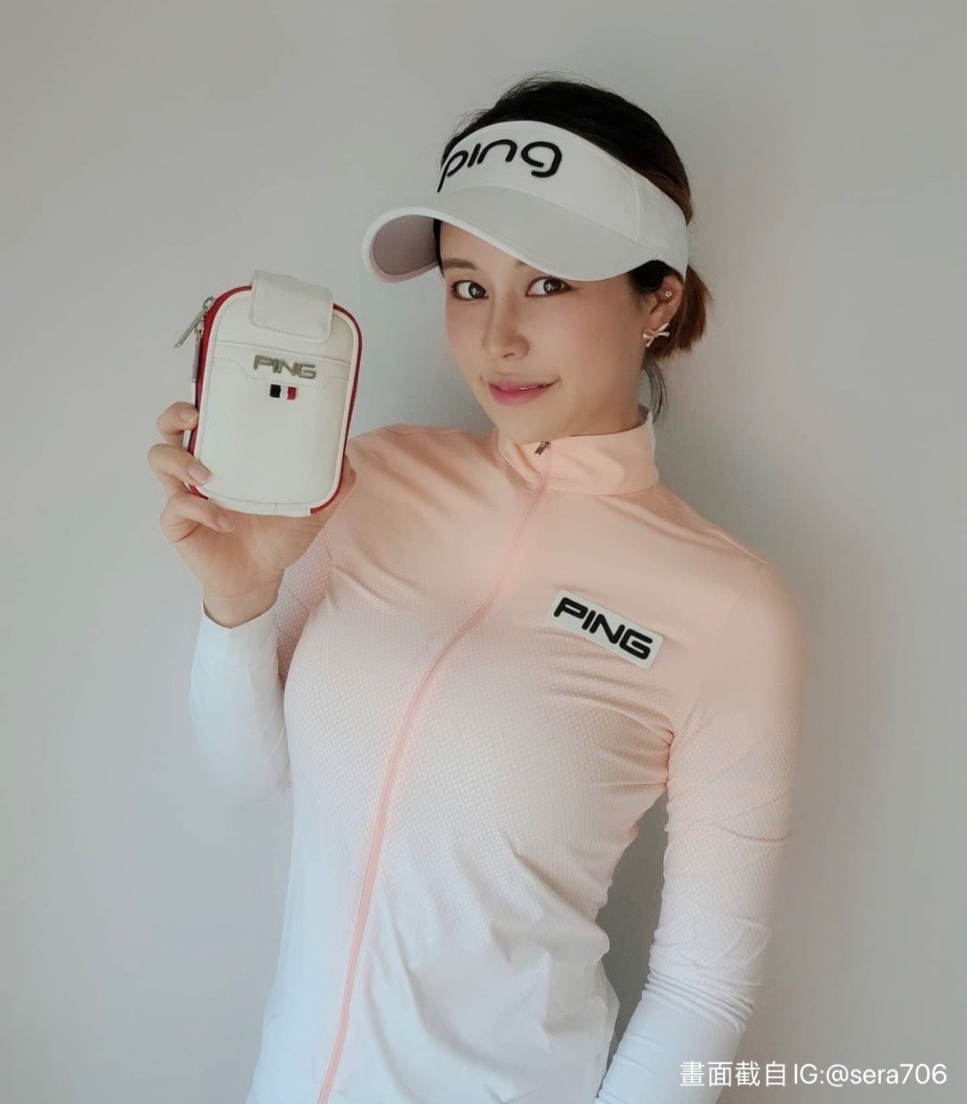 女【現貨】3折起/韓版PING 正品同步/春夏季漸變防風合身外套/網美推薦高爾夫球衣/#MW112371