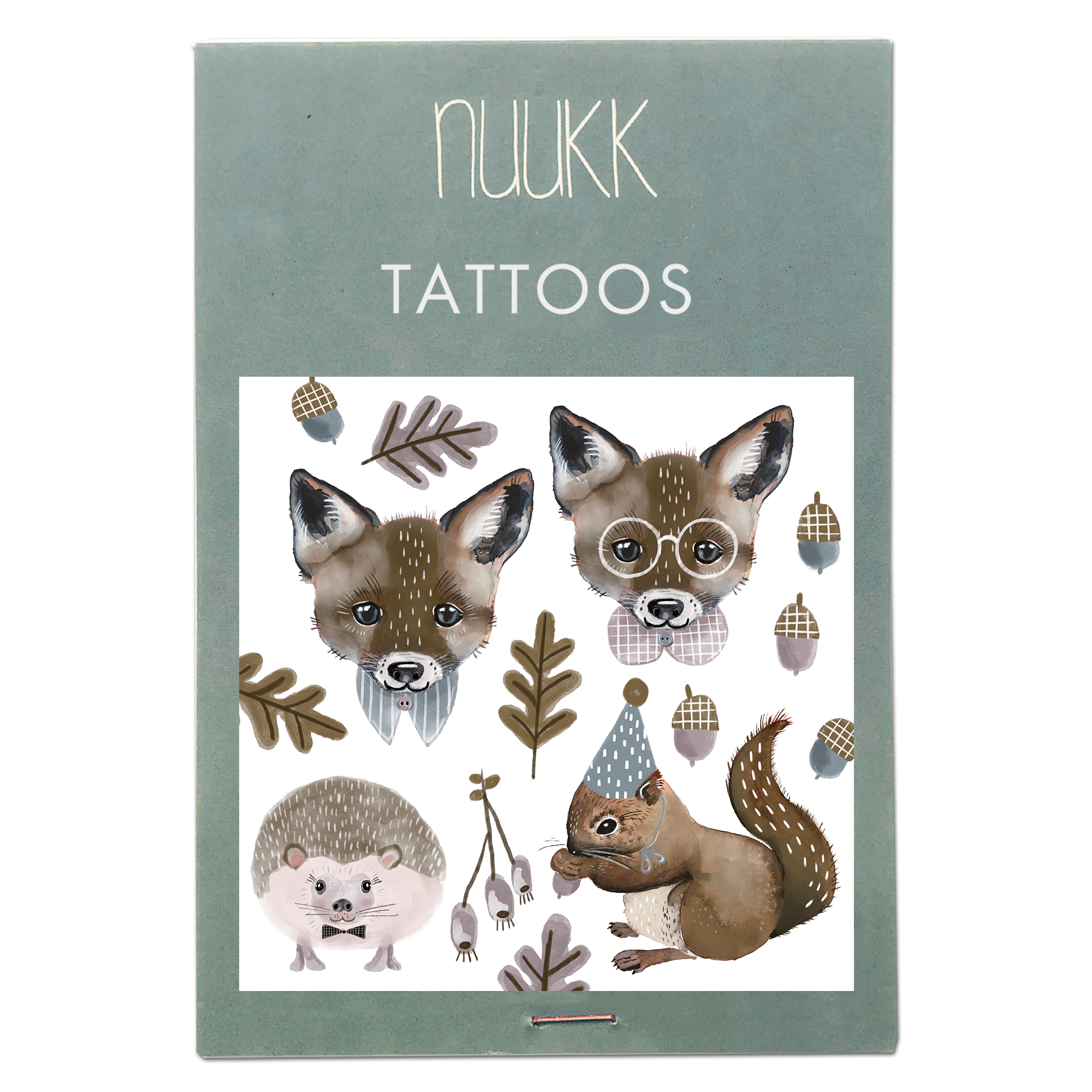 狐狸與松鼠 | 小樂趣紋身貼紙