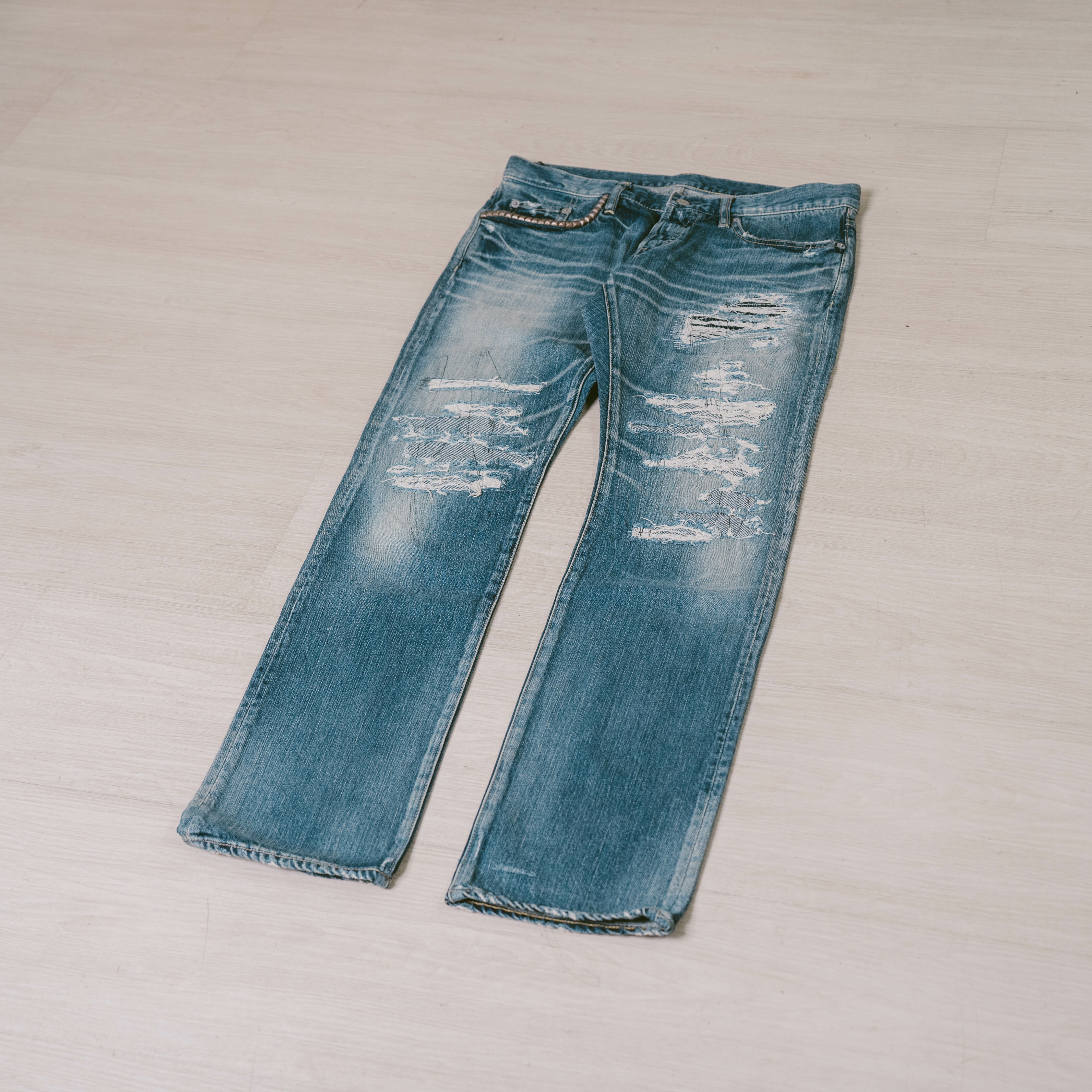 Hysteric Glamour HG RSR 加工 PT 破壞 山下 木村著用 牛仔褲 現貨 0211AP08