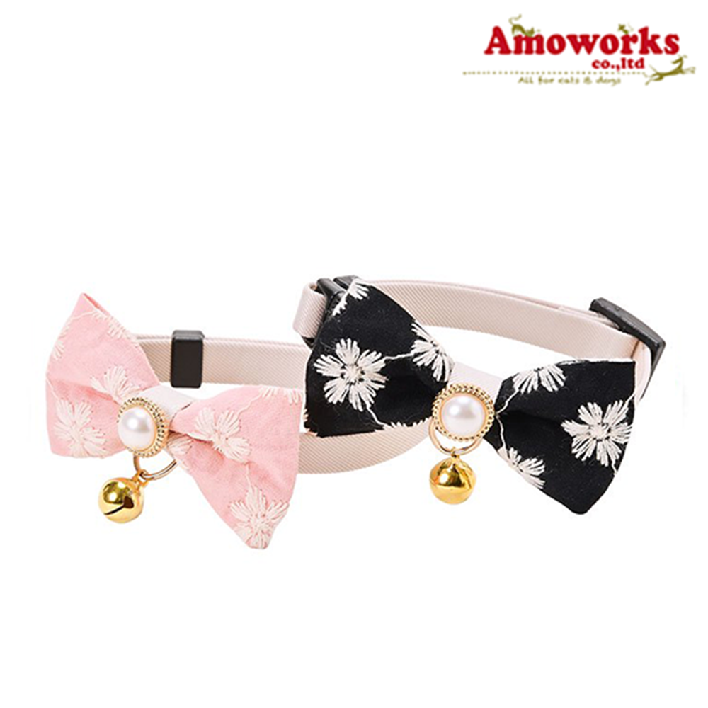 Amoworks  項圈  刺繡蝴蝶結