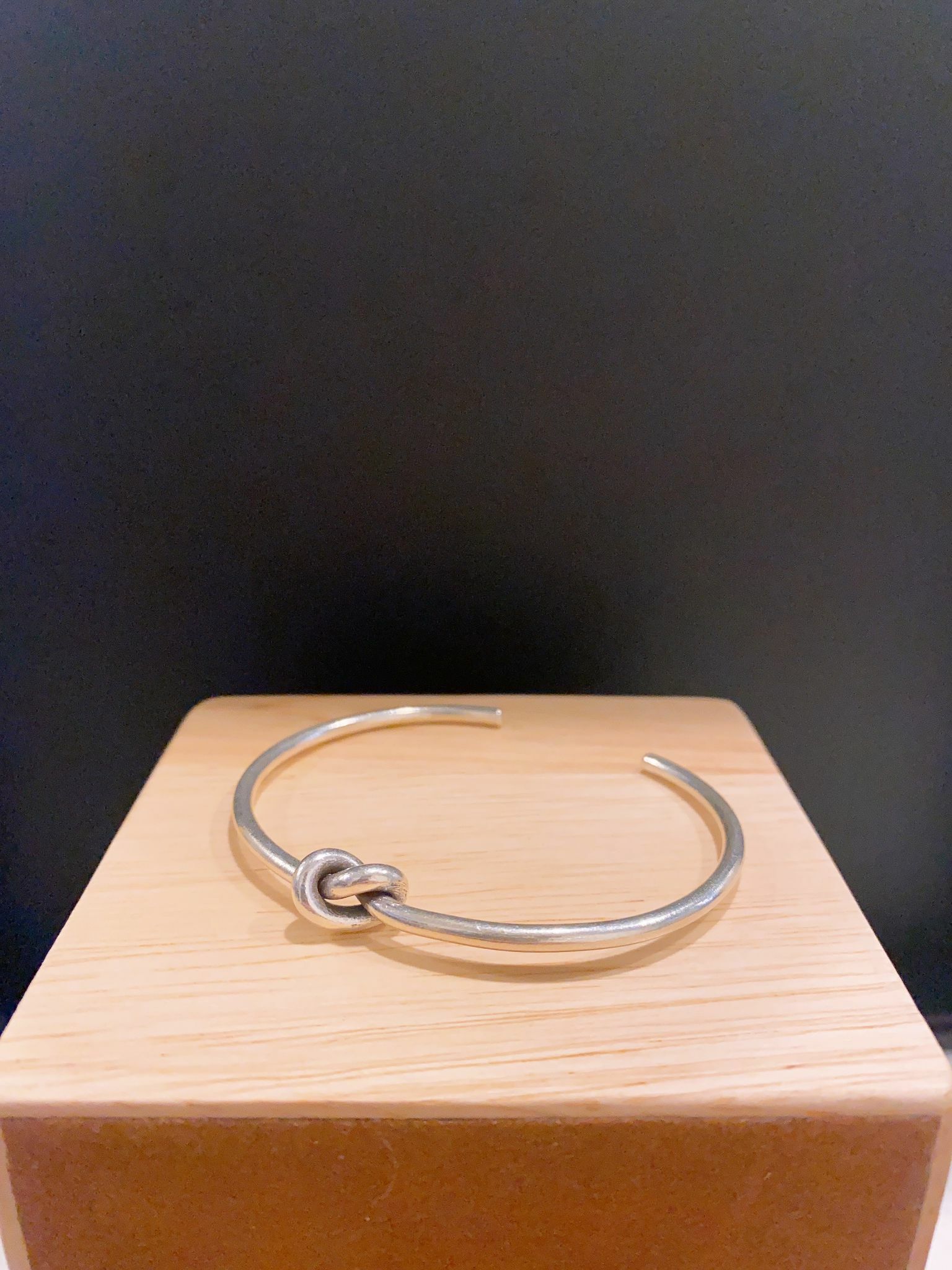 泰國直送 原創設計純銀手工 Infinity手鐲 (開口款) SB013