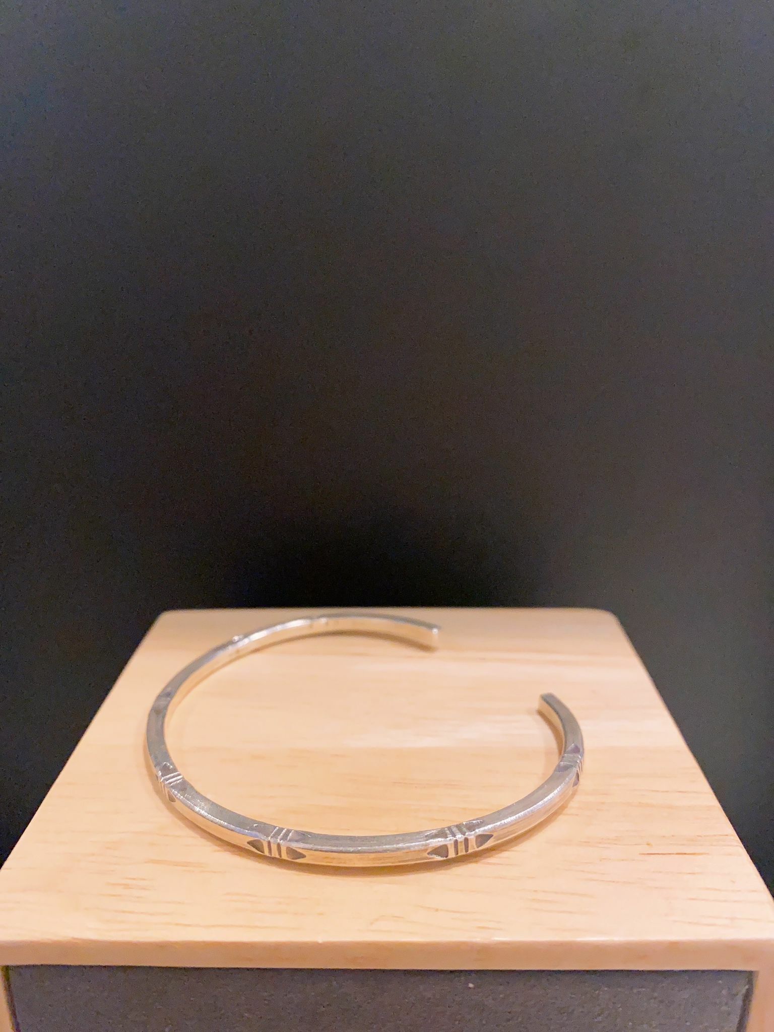 泰國直送 Infinity原創設計純銀手工 圖騰手鐲 (開口款) SB014