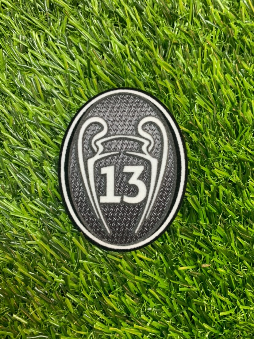 [印字] 歐洲聯賽冠軍盃 13次冠軍臂章 (2018-19球季 皇家馬德里用)