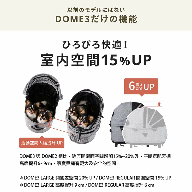 AIRBUGGY DOME3 LARGE 究極寵物推車適用20kg以下寵物