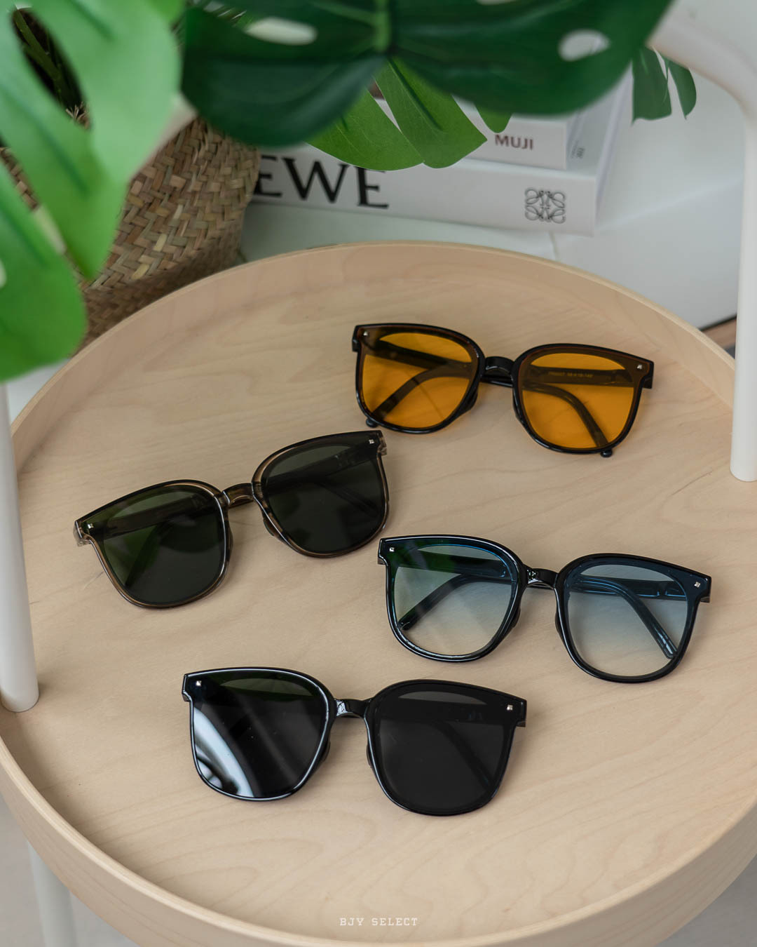 #現貨+預購 韓系 摺疊款 太陽眼鏡 防眩光 抗UV 墨鏡 方便攜帶 四色 贈圓形收納盒