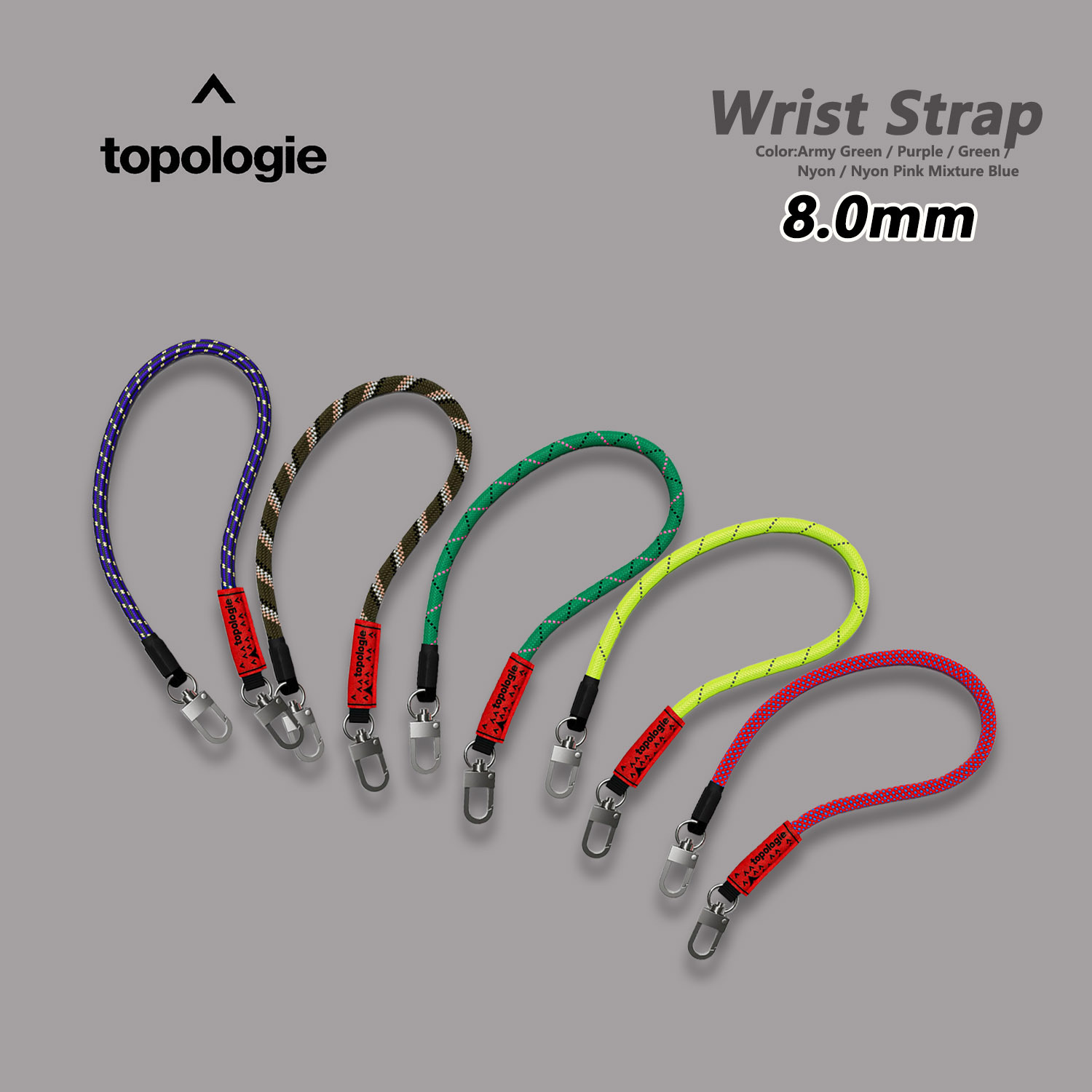 Topologie 8.0mm Wrist Strap 繩索腕帶