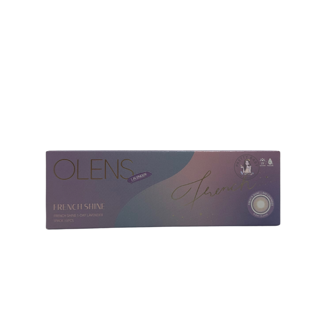 (透明盒散裝)OLENS FRENCH SHINE 1 DAY Lavender 10P