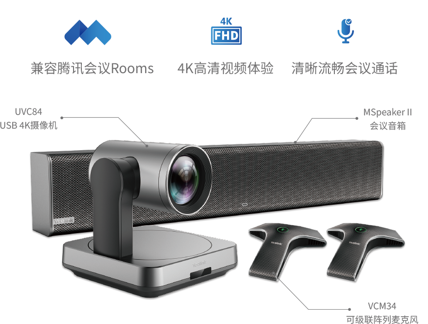 億聯 UVC84-BYOD-210 專為大型會議室打造的會議套(12-18 users)