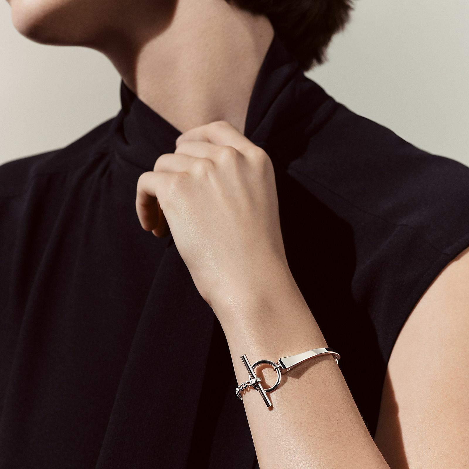 BRAND NEW】HERMES CLOU DE FORGE BRACELET ST E2213