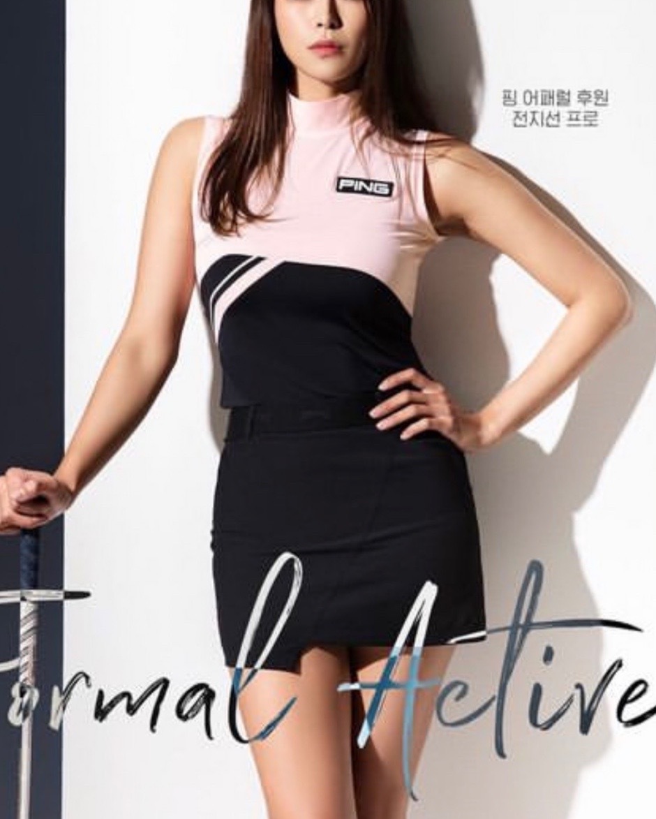 女【現貨】3折起/韓版PING 正品同步/女神款最愛 雙拼色無袖T恤/網美推薦高爾夫球衣/韓風合身版高球衣/#MW112378