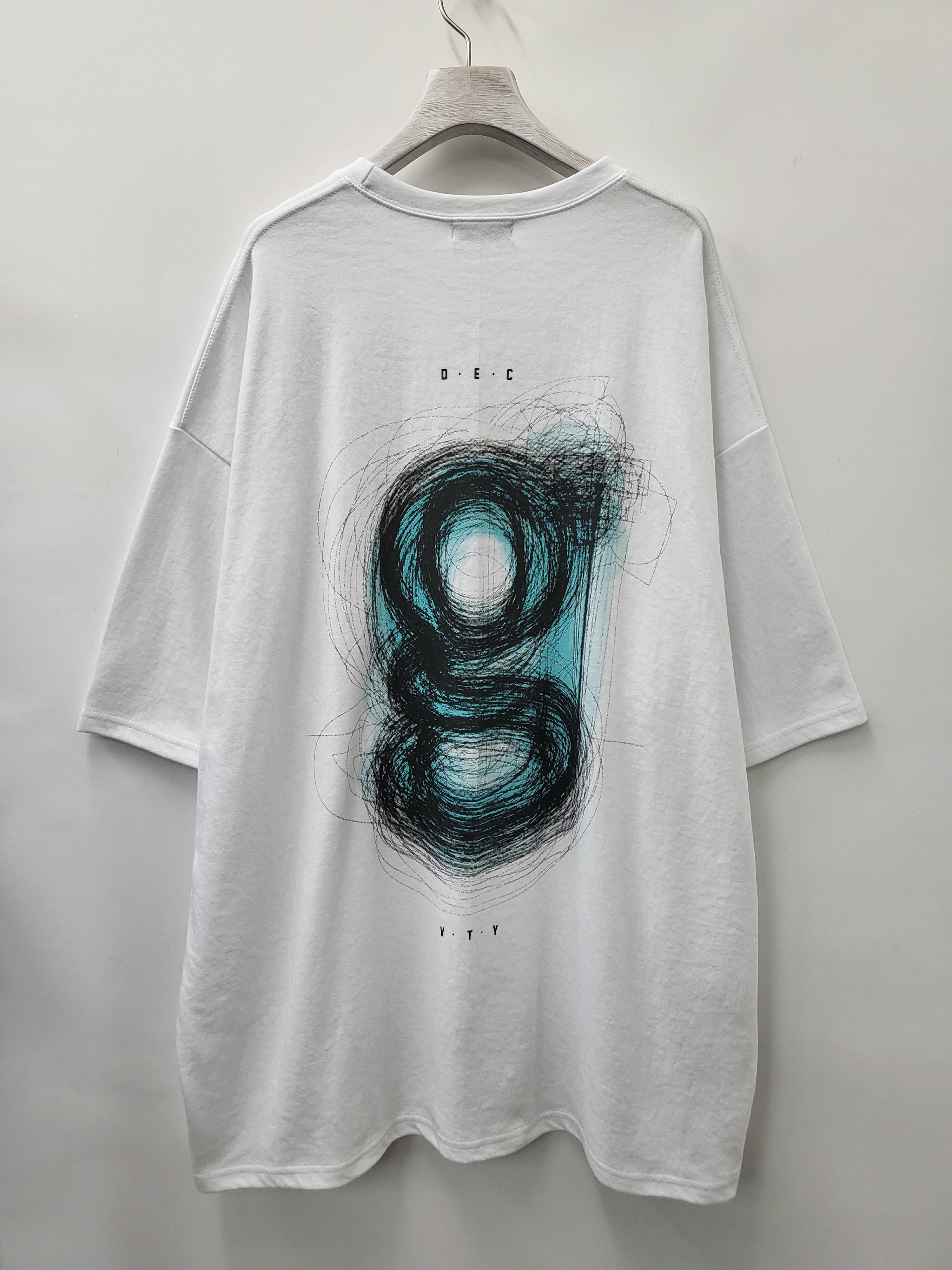 Oversize英文字短袖Tee T4696