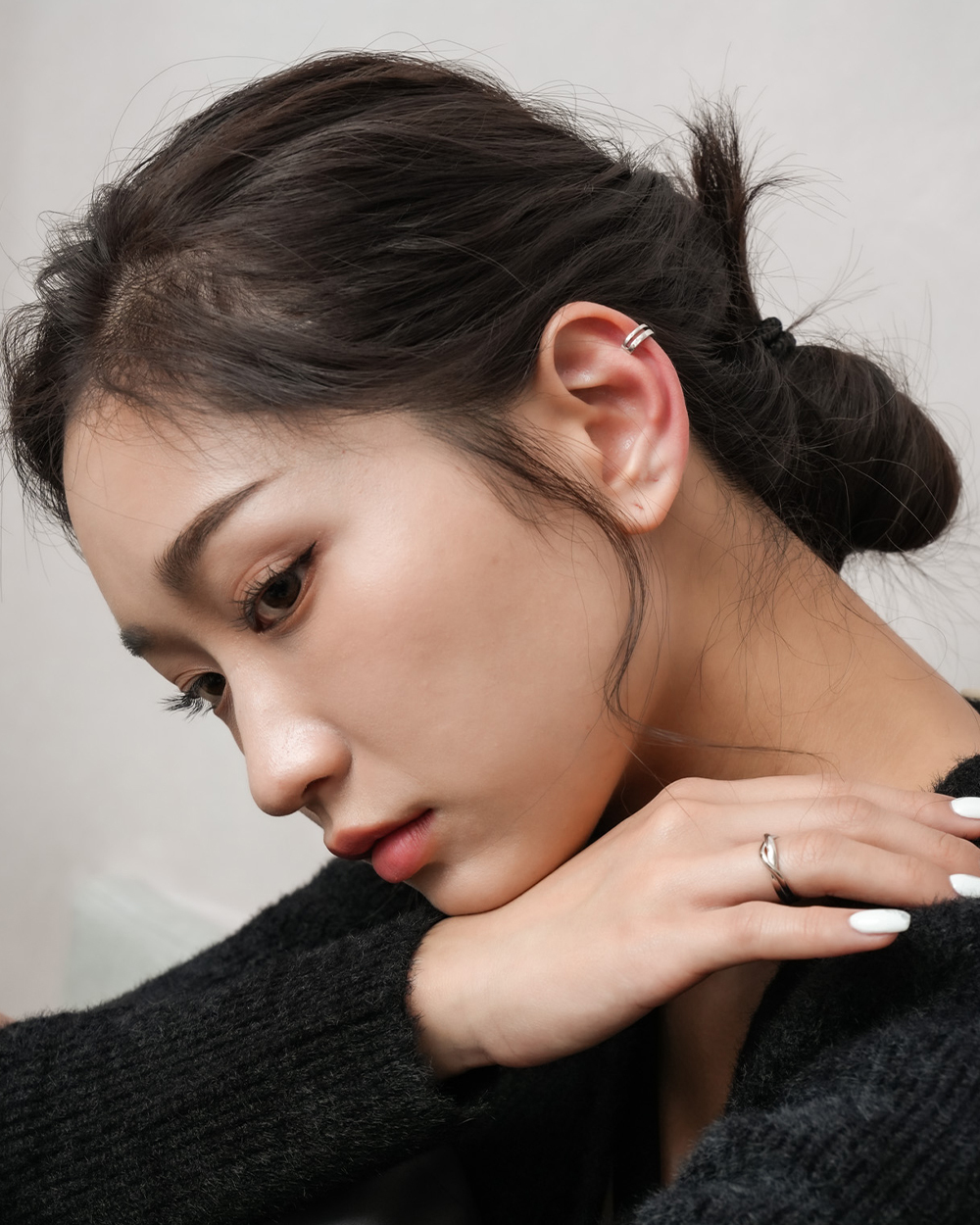 E173 匿名者 | 925純銀耳骨夾