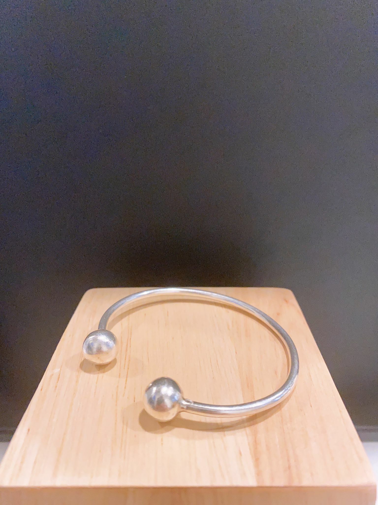 泰國直送 Infinity原創設計純銀手工 運轉珠手鐲 (開口款) SB015