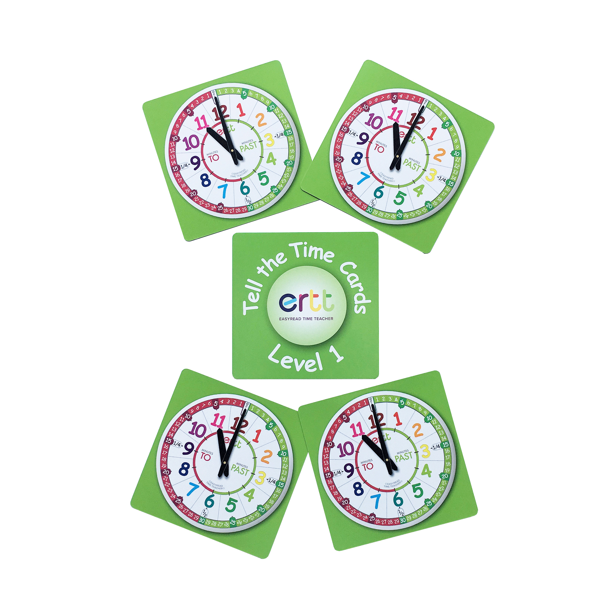 EasyRead Tell the Time 時鐘教學遊戲卡