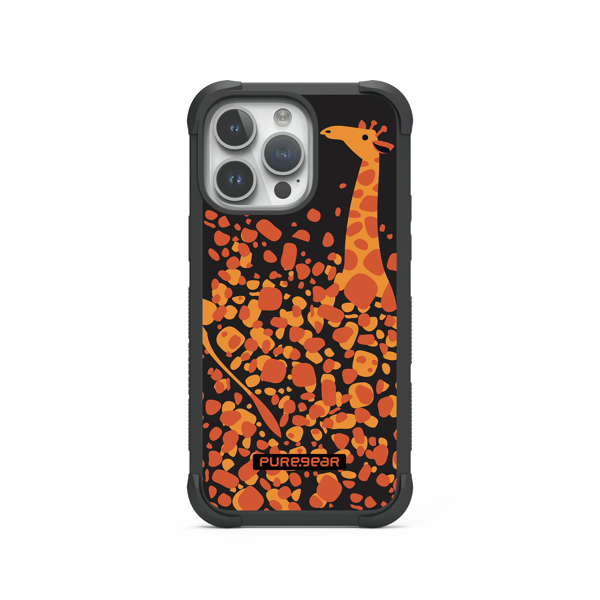 iPhone 坦克軍規防摔手機殼 / 長頸鹿 (動物系列)