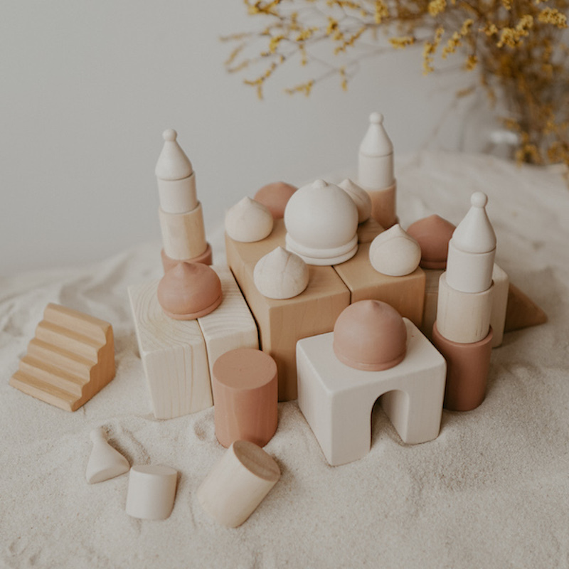 暮靄中的波斯城堡 | 回收木玩