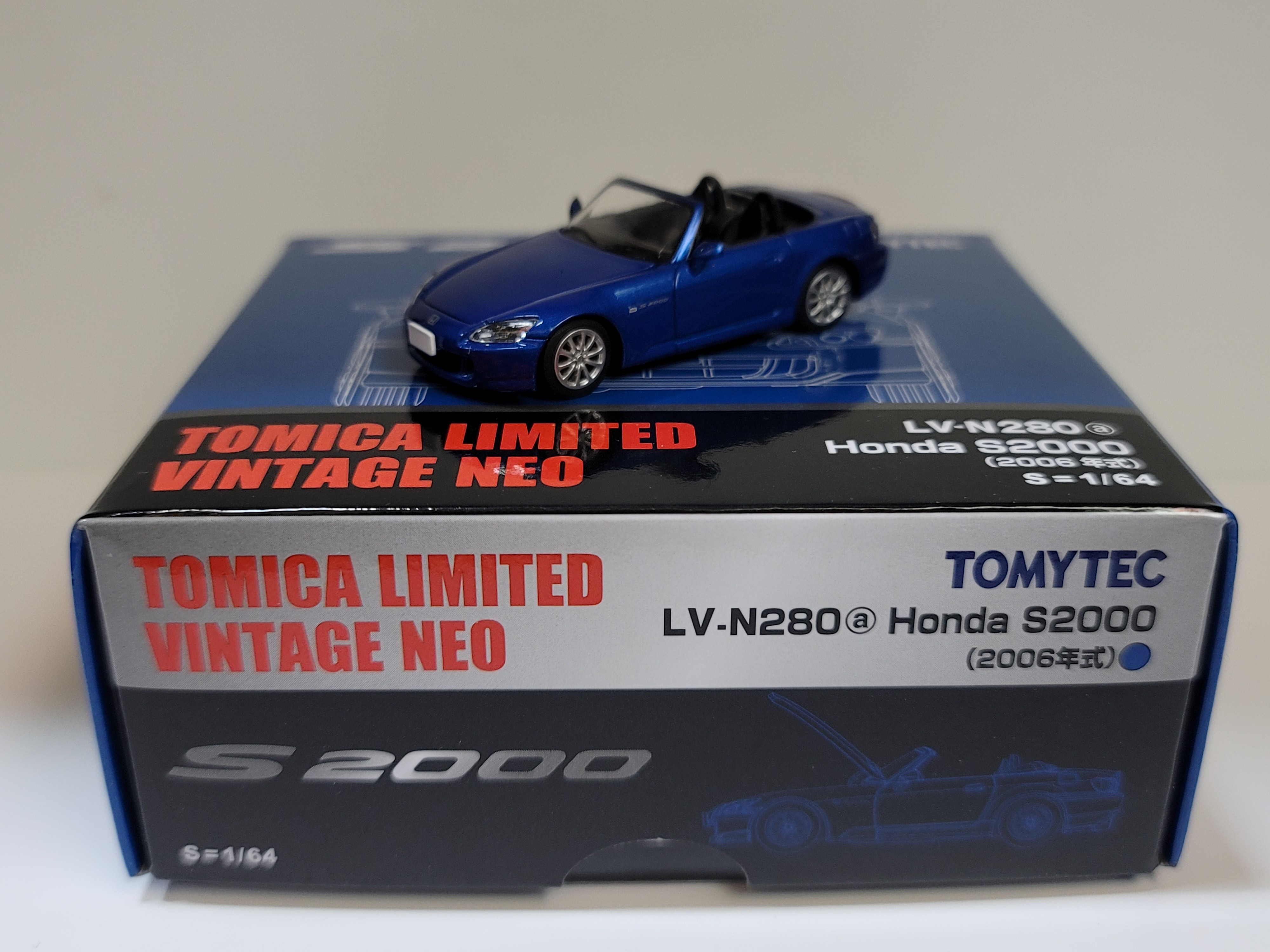 Tomytec 1/64 LV-N280a Honda S2000 2006 (blue)