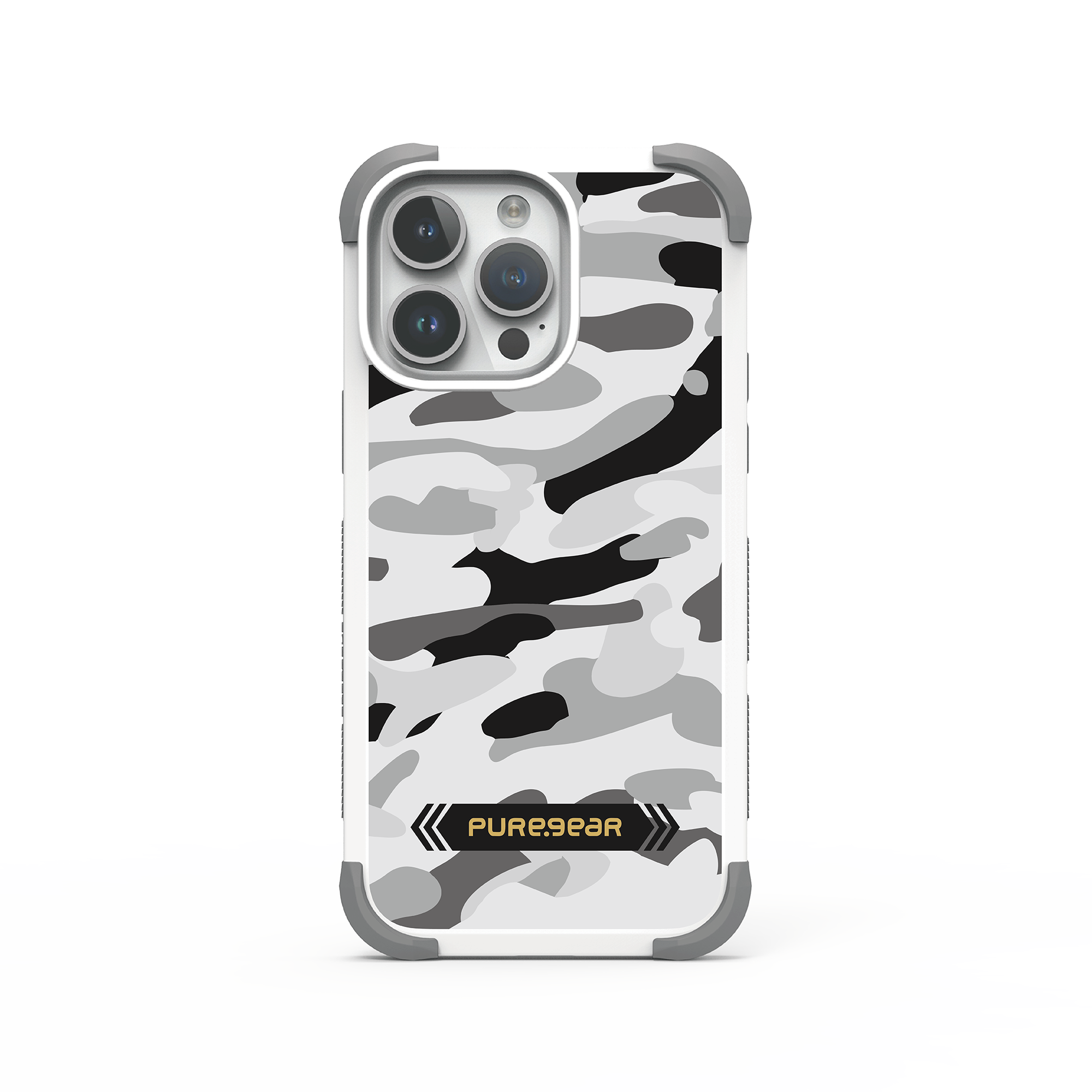 iPhone 坦克軍規防摔手機殼 / 雪地迷彩 (迷彩風格)