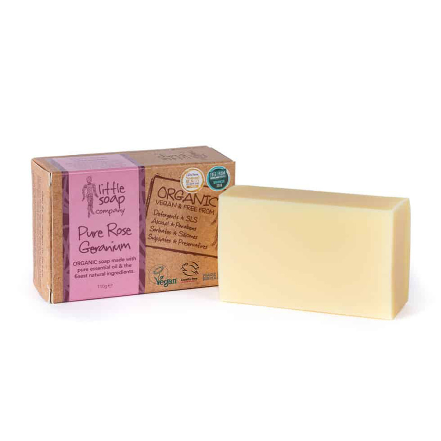 英國小微風有機皂｜No.001 玫瑰天竺葵 - 溫柔寵愛
