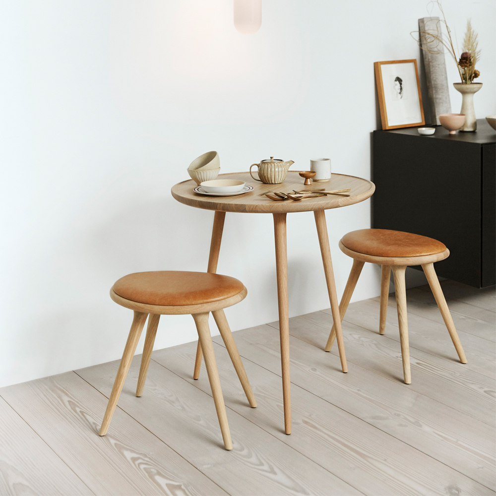 Mater Space Copenhagen Wooden Stool 47cm 哥本哈根空間系列原木皮革-矮凳