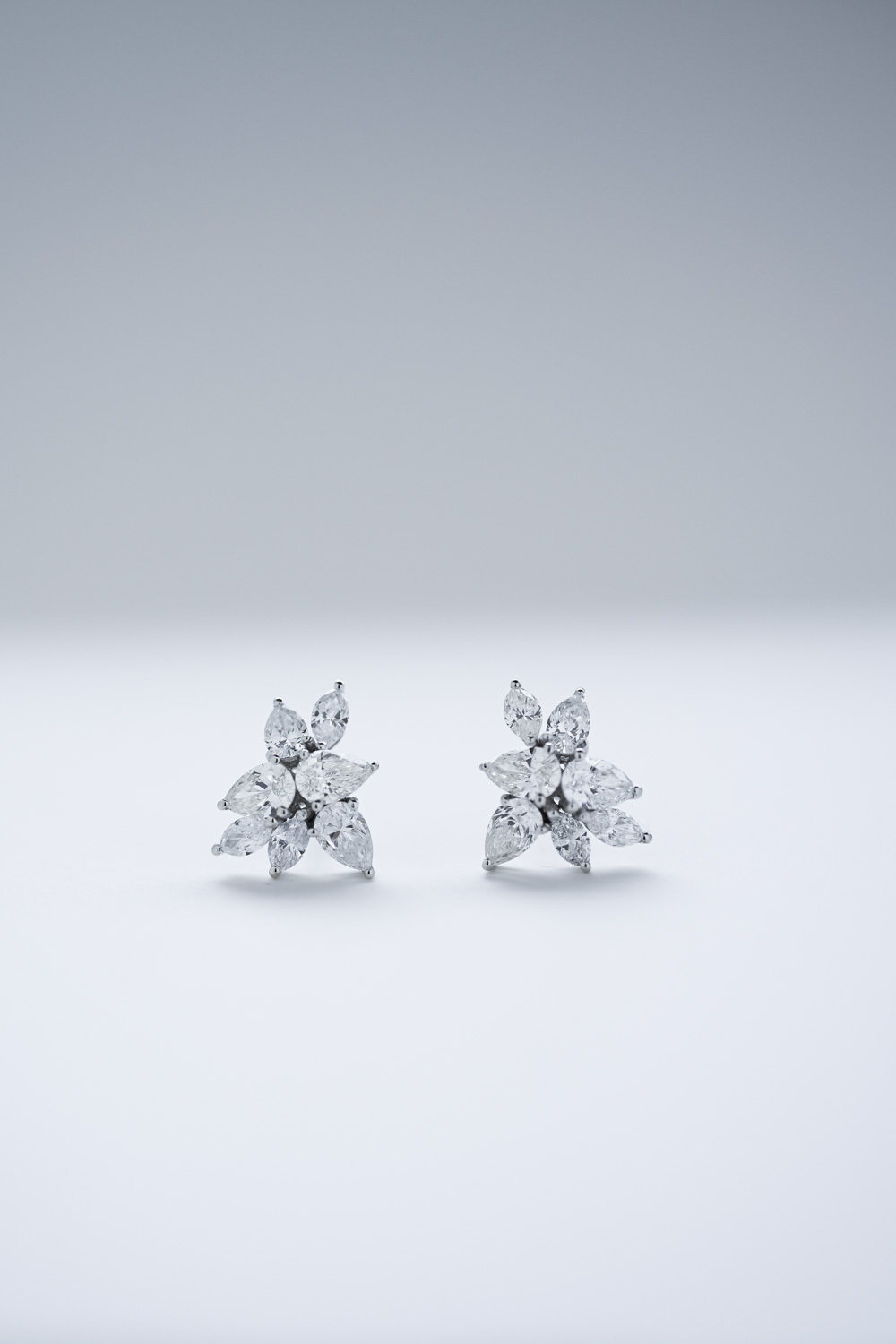 18K Blossom Diamond Earring