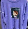 [S] YSW CUTE GIRL CHARACTER PATCH IMAGE LONGSLEEVE PULL OVER,GREY, H4WSW22PURA [FINAL SALE] (SYW157)