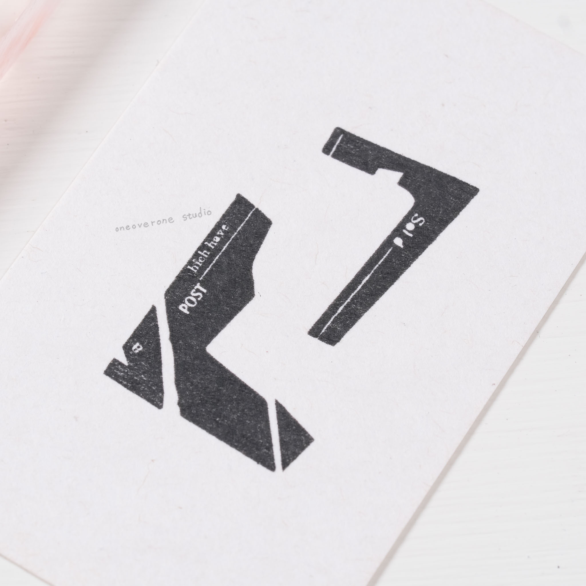 小角落 膠版印章/一分之一工作室/臺灣