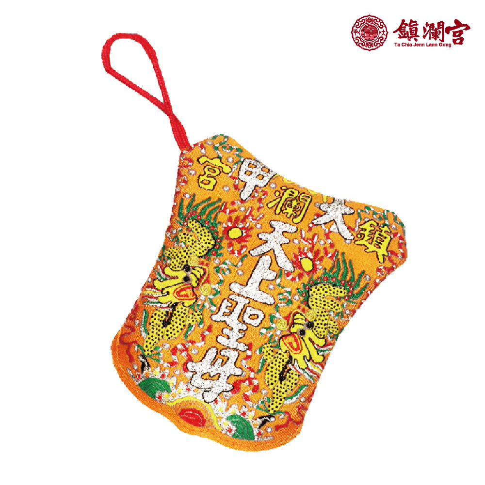 日月扇擋車關鑰匙圈（八卦符令）_U【鎮瀾宮】