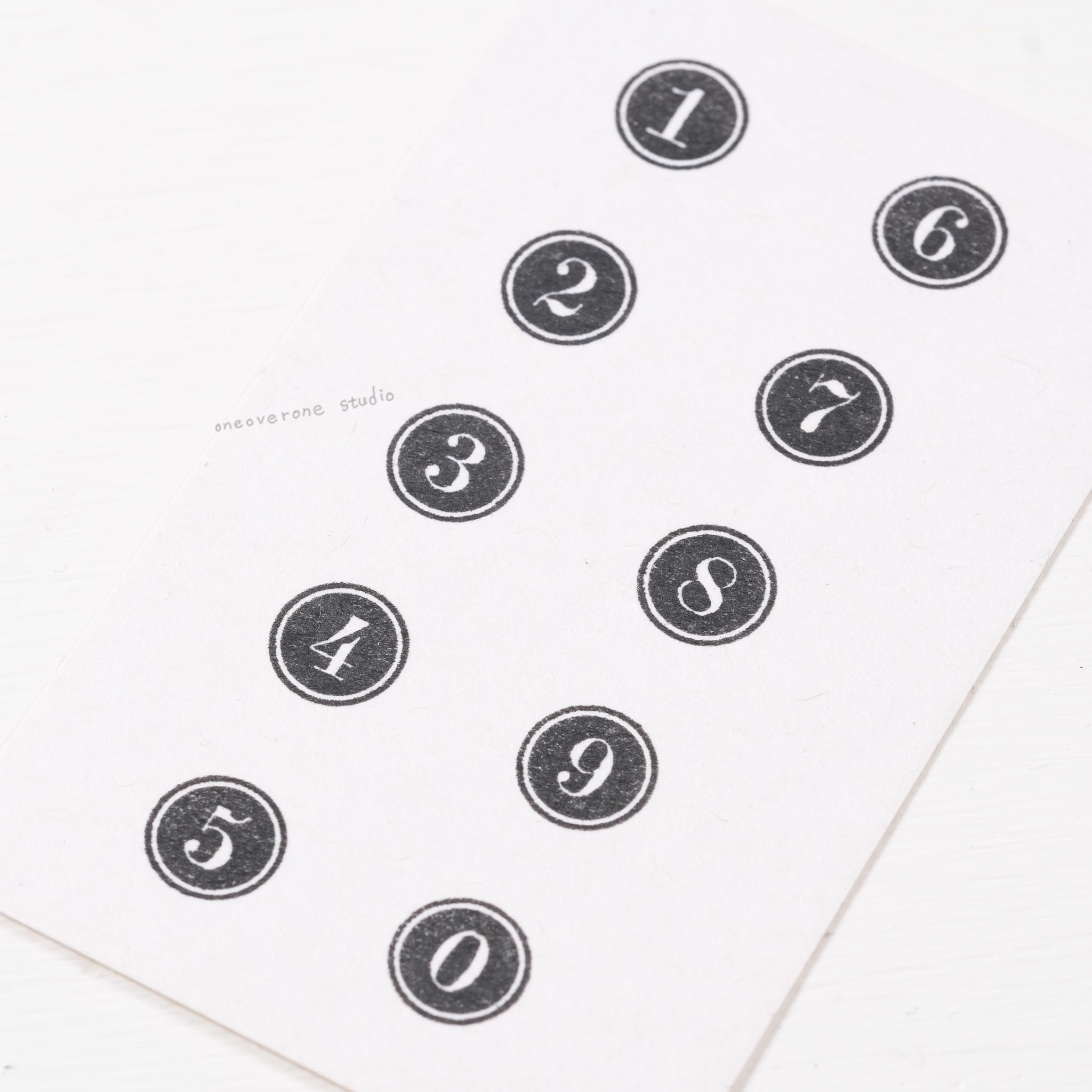 打字機 數字棒 膠版印章/一分之一工作室/臺灣