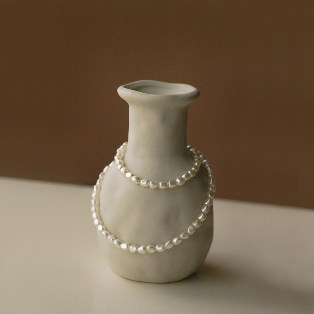 Irregular thin pearl necklace【07040326】in stock+pre-order