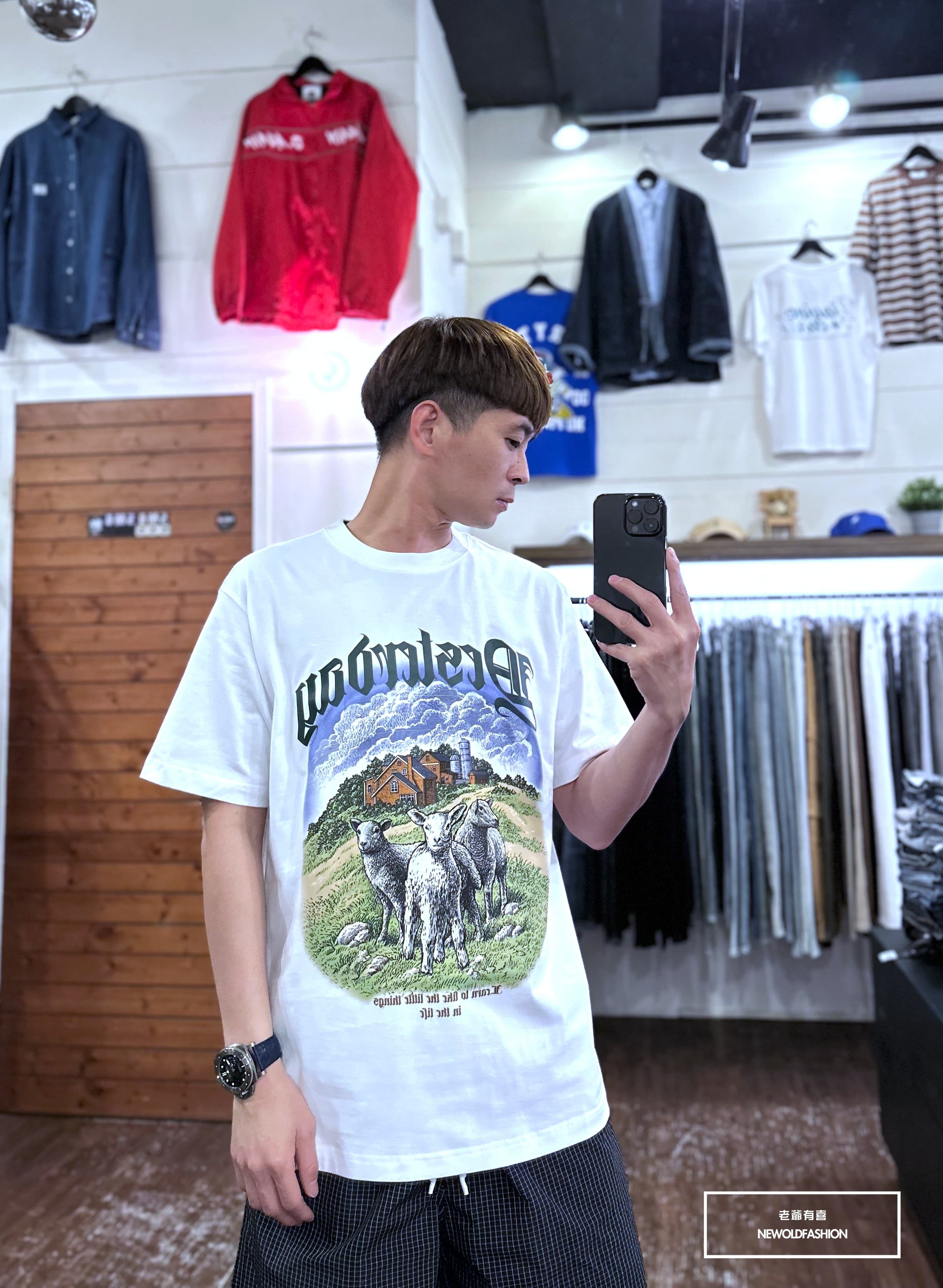 『新品上市』重磅羊群短T(NOF23032519)-白