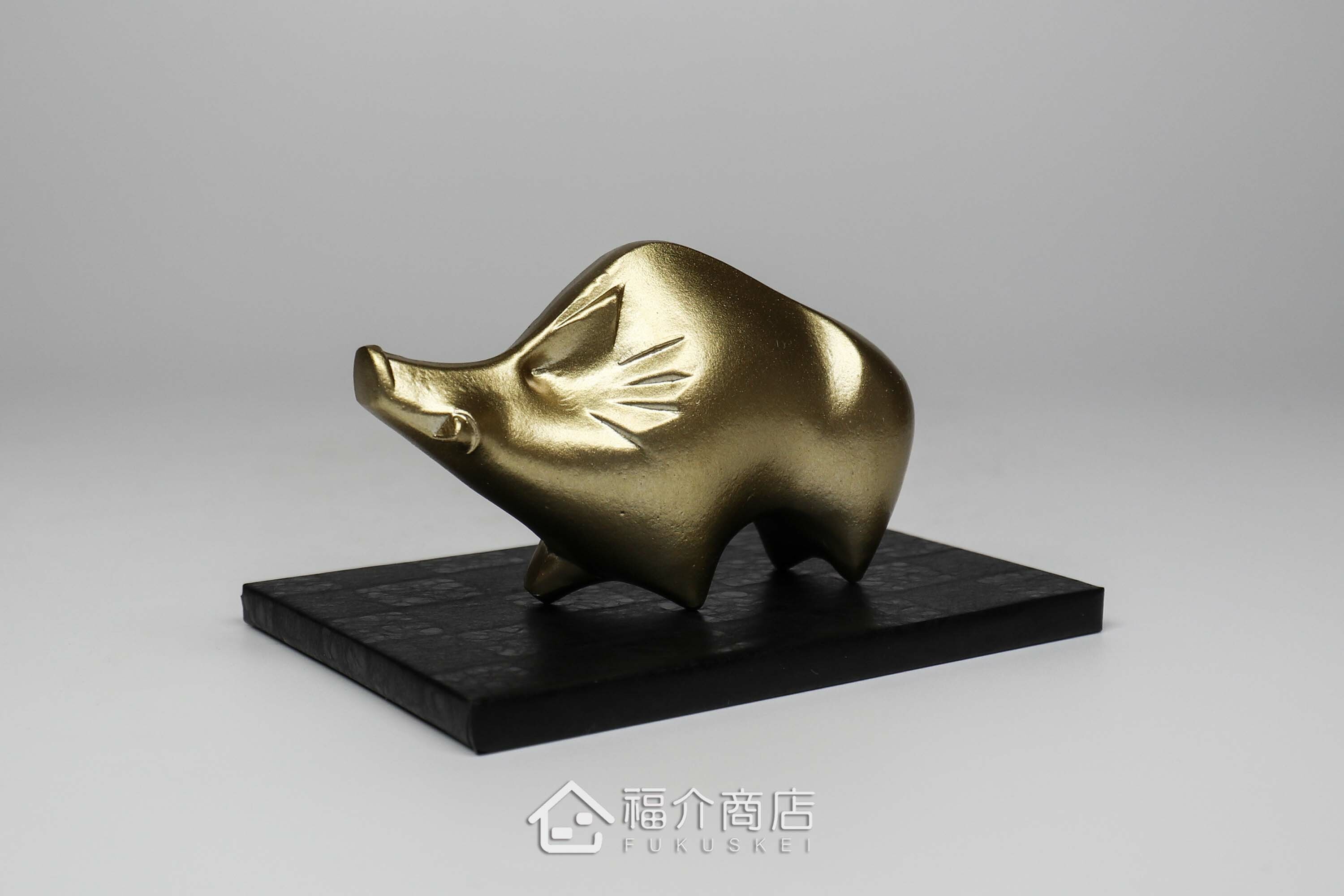 日本十二生肖豬吉祥擺飾